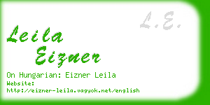 leila eizner business card